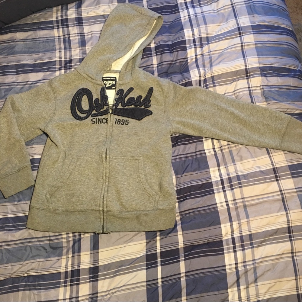 Oshkosh boys grey hoodie sweatshirt!!!